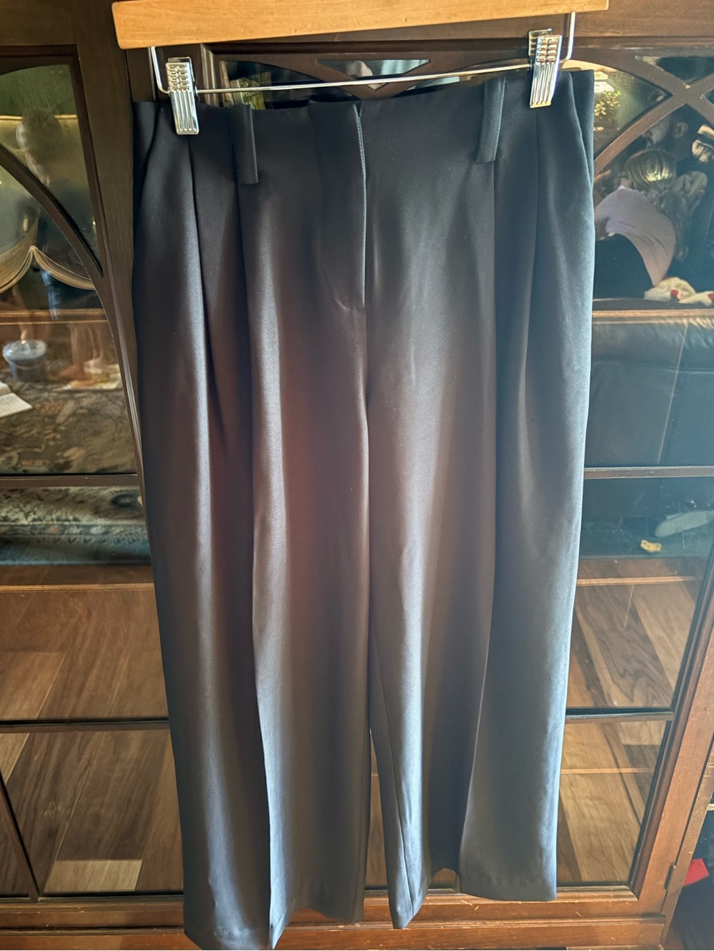 & Other Stories Black High Waisted Wide Leg Trousers - Picture 4 of 4